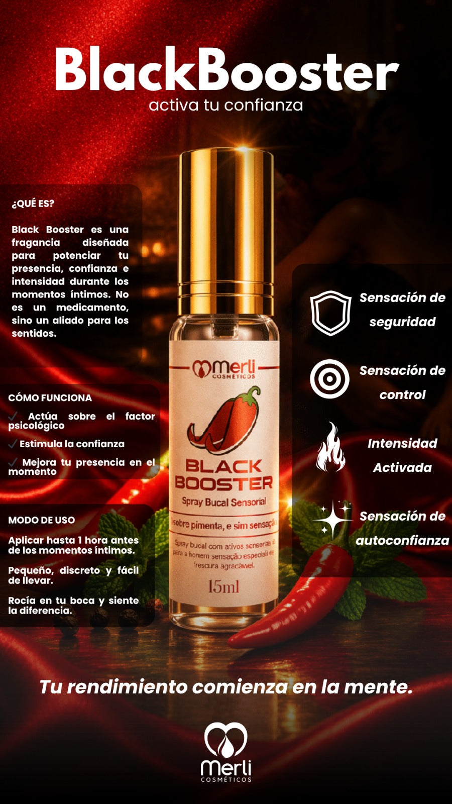 Exitante Fem Black Booster Femenino